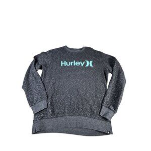 Hurley Sweatshirt Grey Heathered Sz XL Soft Cotton Pullover Crewneck Long Sleeve